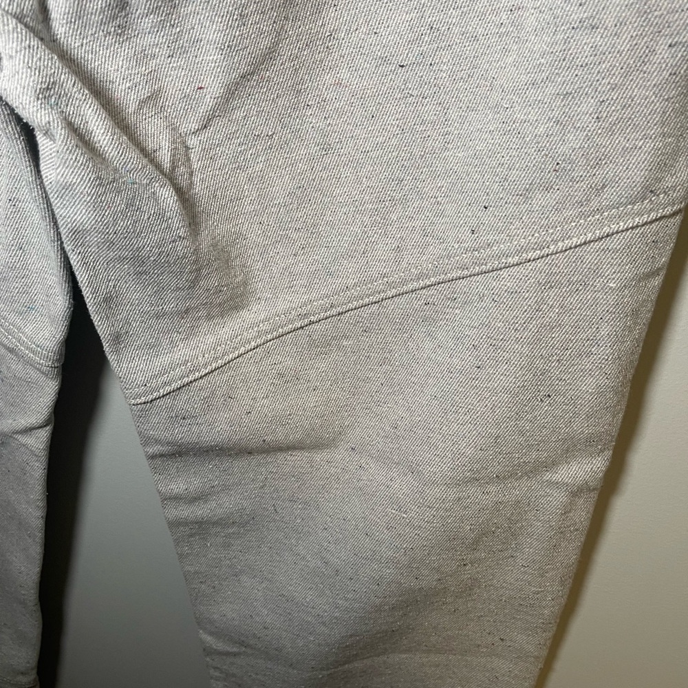 Soluna Collective Denim Pants Grey Adjustable Size 6 Upcycled Cotton Relaxed Fit - Picture 11 of 13